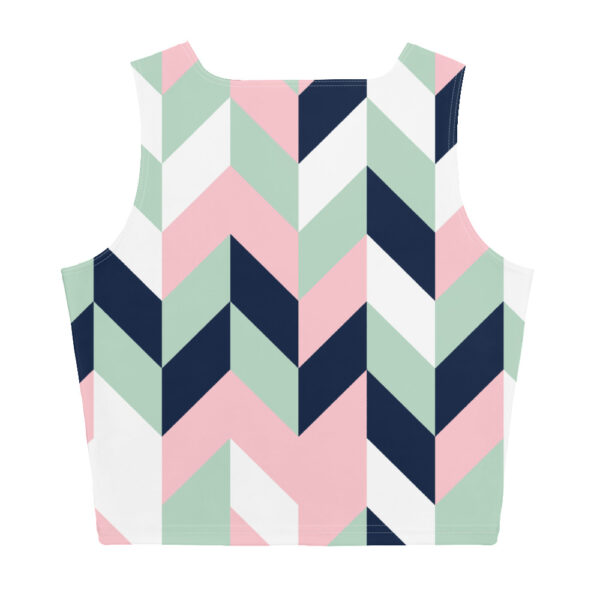 Geometric Pattern Crop Top - Image 2