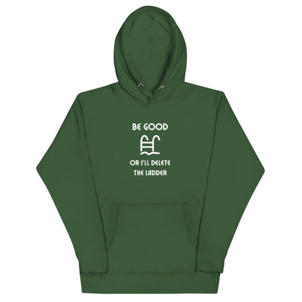 "Be Good Or I'll Delete The Ladder" Unisex Hoodie - Image 7