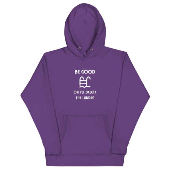 "Be Good Or I'll Delete The Ladder" Unisex Hoodie - Image 6